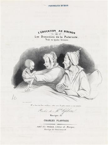 HONORÉ DAUMIER Three lithographs.